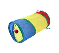 QUXVUIS Bite Resistant Collapsible Cat Kitten Tunnel Tube Toys Interactive Indoor Play Tent With Ball Animals Will Love Polyester Folding Bite Resistant Stable Durable