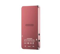 QUXVUIS Bluetooth-compatible Screen MP3 MP4 Audio Radio Player Bass Portable Music Playing E-book Supply Household Indoor, Pink, 8GB