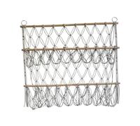 QUXVUIS Boho Wall Corner Net Holder Decor Keeping Stuffed Animals Neatly Displayed And Organized Easy To Hang On Wall Stuffed Animal Toy Storage Hammock Net Hand Woven, gray, 80x75cm