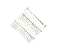 QUXVUIS Boho Wall Corner Net Holder Decor Keeping Stuffed Animals Neatly Displayed And Organized Easy To Hang On Wall Stuffed Animal Toy Storage Hammock Net Hand Woven, beige, 80x75cm