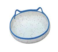 QUXVUIS Breathable Cat Bed Offers Soft Washable Cotton Rope Craft Creating Cozy Napping Environments Healthy And Happy All Day Long. Washable Round Sleeping House Bed For Indoor Cat