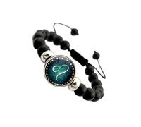 QUXVUIS Brilliant Gift Black Beaded Bracelet Show Thoughtfulness With Zodiac Signs Horoscope Astrology Bracelets Wide Range, 7