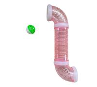 QUXVUIS Busy Board DIY Accessories For Toddlers Tube Support Fine Motor Skills And Learning Experiences With Kids PiPe Toy Activity Parts Learning Pipe Educational Items , Pink , 30cm