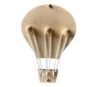 QUXVUIS Busy Board DIY Wooden Sensory Toy for Airplane Travel Children Toddlers, Hot Air Balloon