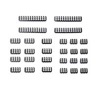 QUXVUIS Cable Comb And Clip Variety Set With 24 Pieces Offers Effective Solutions For Organizing Computer Power Cables Dresser Bundler Cord 24 8 6 Pin Cable Comb 3.6 Pc, Black, 4 pin