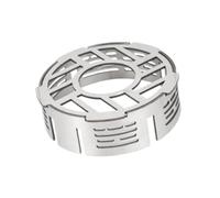 QUXVUIS Camp Stove Windguard Detachable Wind Breaker High Temperature Resistant Cooking Tool Essential for Outdoor Expeditions Camping Stove Windshield Windscreen Wind Shelter, Silver, 10.8x3.5cm