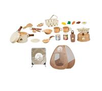 QUXVUIS Camping Kids Cooking Picnic Play Set Outdoor Adventure Toy Experience Fun Learning Skill Development Ability Kids Pretend Toys Activity Camping Toys Adventure