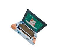 QUXVUIS Cardboard Cat Scratcher With Interactive Mouse Features Durable Keeps Cats Engaged While Scratching Large Screen Of Cat Scratch Laptop Can Sti Scratcher Laptop Computer Accessories