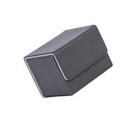 QUXVUIS Cards Storage Box Compact and Sturdy Card Deck Case for Magic Commander, Black, 105x90x80mm