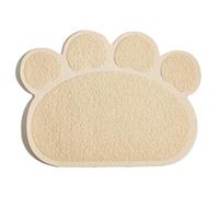 QUXVUIS Cat Litter Mat for Ultimate Litter Trapping Solution For Furry Friend No Displacement Cat Trapping Mat Box, Beige