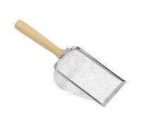 QUXVUIS Cat Scoop Lightweight Easy To Handle Effective For Cleaning Cat Litter Fantastic For Daily Litter Scooper Is Portable And Practical Sifter Shovel, Brown Silver, Style B