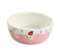 QUXVUIS Ceramic Water Feeding Bowl For Guinea Pig Rabbit Functional Feeding Dish Small Animals Elegant Small Animals Bowl Is Sturdy. Hamster Food Dish, Pink