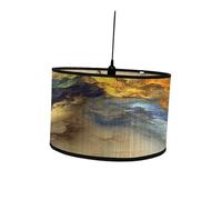QUXVUIS Chandelier Shades Vintage Drum Lamp Shade Replacement Crafted To Provide Soft Light Effect Making Spaces Comforting Lamp Cover Hanging Ceiling Light Pattern Printed, Style A