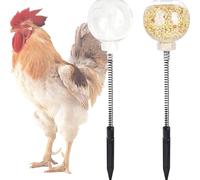 QUXVUIS Chicken Swing Feeder Engaging Interactive Toy Enhances Pecking Activities While Encouraging Healthy Eating Habits Coop Interactive Slow Feeder Toy