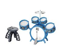 QUXVUIS Child Drum Set Percussion Music Instrument Encouraging Creativity While Developing Fundamental Musical Skills Kids Jazz Drum Set Percussion Music Instrument , blue , 54x16x39cm