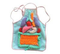 QUXVUIS Children Awareness 3D Organ Apron Promoting Understanding Of Human Internal Organs Learning Tool Designed For Preschool Children Learning Apron For Kids Painting Cooking , Pink , 30.8x35.7cm