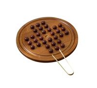 QUXVUIS Classic Solitary Game Wooden Board Game Enhances Thinking Skills Develops Intelligence Boosts Patience For Engaging Play Europe Board Single Chess Toy