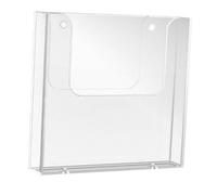 QUXVUIS Clear Brochure Holder Wall Mount Holder Designed for Effective Display of Literature in Schools and Libraries Pamphlet Clear Literature Offices