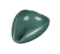 QUXVUIS Coffee Bean Container Dosing Bowl Porcelain Reliable Unique Multipurpose Weighing Accessory for Coffee and Tea Multipurpose Durable Lightweight Cafe Restaurant, Green, 9.8x7.5x4cm