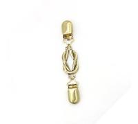 QUXVUIS Collar Clip Elegant Gold Silver Sweater Clips Vintage Style Carving Wrap Clamp Neckerchief Clasp Holder Valentines Day, Golden