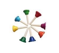 QUXVUIS Colorful 8 Note Hand Bells For Holiday Celebrations Music Education Experiences With Interactive Play Hand Bells Set 8 Note Musical For Children