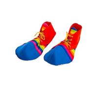 QUXVUIS Comfortable Clown Shoes Round Head Eye-Catching Vibrant Colors Jumbo Props Fun Boost for Party Festivals Rainbow Clown Shoes Funny Circus Props Carnivals, S