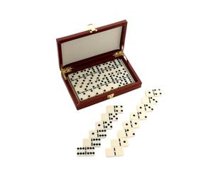QUXVUIS Complete Dominoes Set With Educational Tool Melamine 28 Pieces Cards Family Game Night Fun Decor Providing Ample Pieces For Variety Of Dominoes Games.Enjoy Countless Hours Of Entertainment