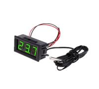 QUXVUIS Convenient And Practical Refrigerator Temperature Detector With Probes For Real-time Monitoring Plastic Thermometer, green