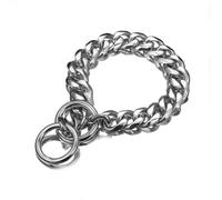 QUXVUIS Convenient Steel Dog Chain Collar For Daily Walks Made Of Titanium Steel Dog Collars Metal Dogs Collar Collar Dog, silver, 18 inches