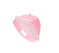 QUXVUIS Corner Bedding Box Clean Indoor Pets Training Rabbit Litter Pan For Clean Potty Habits Bunnies And Small Animals Rabbit Litter Pan For Cage Corner Cage Pee Potty, Pink, 24.8x10.5cm