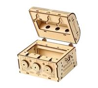 QUXVUIS Crafts Puzzle Case 3D Puzzle Wooden Brain Teaser Money Box Unique Keepsakes Fun Hands On Assembly Everyone Loves 3D Case Model Self Assembly Birthday
