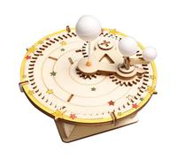 QUXVUIS Creative Electric Solar System Model DIY Science Kit Fun Educational Experience Movement Earth Sun Moon Learning Electric Solar System Model Science Kit Teens