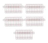 QUXVUIS Cross Shaped Journal Bookmarks Metal Clip Funny and Functional Office Supplies for Students and Professionals Paper Clips School Supplies Binder Clip Bookmark, Rose Gold, 2x3.4cm