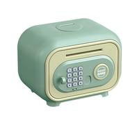 QUXVUIS Cute Savings Jar Home Decor Electronic Piggy Bank for Kids Featuring Auto Roll in Money Saving Box Gift for Teen Girls Electronic Piggy Bank for Kids Toy ATM Money, Green, 19.7x14x14.7cm