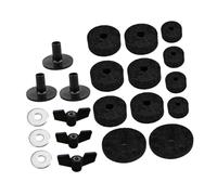 QUXVUIS Cymbal Stand Felts Kits Include Washers Improved Sound Premium Replacement Components For Drumming Sturdy Felts Prevent Collision Between Cymbal And Metal