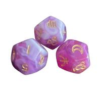 QUXVUIS D12 Role Playing Game Party Favors Clear Numbers Easy To Read Lightweight And On Go Fun Easy To Store. Astrology Signs Dice For Board Games Constellation Dice Astrology Role Play Game