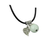 QUXVUIS Delicate Glow In Dark Necklaces Luminous Pendant Jewelry Alloy Designs Connecting Generations Witch Jewelry Teens Girls Glowing Stone Necklaces