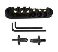 QUXVUIS Dependable Roller Saddle Bridge Electric Guitar Bridge Kits Focus On Longevity And Ensuring Delightful Playing Experiences Electric Guitar Tailpiece Roller