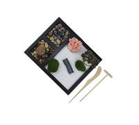 QUXVUIS Desk Tranquility Mini Zen Garden Buddha Figurine Office Feng Shui Decor Zen Garden Kit For Desk Sand Table Home Decor Fine Sand Office Living Room Stress Reliever Meditation