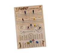 QUXVUIS Desktop Board Game Golf Game Fun Competitive Activity Exciting Engagement Group Interactions Golf Boards Includes Dice Family