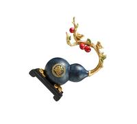 QUXVUIS Desktop Feng Shui Gourd Sculpture Office Or Bedroom Decor Gourd Sculpture Is Made With Fine Workmanship And Vivid, Blue, 25.5x13x29.5cm