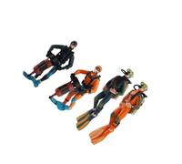 QUXVUIS Diorama People Driver Farmer Figures Playset Unique Miniature Action Figure PVC Educational Tool Enhancing Imagination Playtime Miniature Diver Action Figure Aquarium Decoration