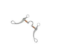QUXVUIS Discover Comfort And Communication Through Horse Bit Stainless Steel Copper Mouth Snaffle Tailored For Effective Equestrian Training Horse Bit H Shape Mouth Snaffle