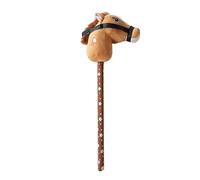 QUXVUIS Discover for Creative Play Opportunities With Real Neighing And Galloping Sounds Horse For Engaging Experiences Plush Hobby Horse Stick Toy With Sound , light brown , 4