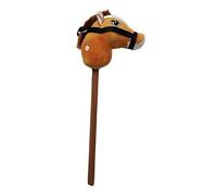 QUXVUIS Discover for Creative Play Opportunities With Real Neighing And Galloping Sounds Horse For Engaging Experiences Plush Hobby Horse Stick Toy With Sound , light brown , 3