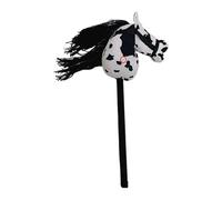 QUXVUIS Discover for Creative Play Opportunities With Real Neighing And Galloping Sounds Horse For Engaging Experiences Plush Hobby Horse Stick Toy With Sound , black white ,
