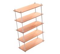 QUXVUIS Display Racks Scene Layout Props Miniature Furniture Model 1/6 Scale Stunning Storage Rack And Organizer Holder For Decor Miniature Furniture Model 1/6 Scale Storage Shelf, 5 Tier Long