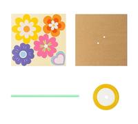 QUXVUIS DIY Bouquet Card Flower Printing Materials Included Production Process Aims To Children Feel Relaxed And Happy, 24pcs