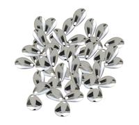 QUXVUIS Diy Fishing Attractor Fishing Lure Kit Unique Teardrop Shape Attracts Fish Effectively While Bass Equipment Tackle Accessories Saltwater, Silver, 17mm