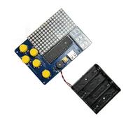 QUXVUIS DIY Game Kit Materials Four Games Included Improve Hands-on Ability Flying PCB Pixel Game Console Production Kit Racing, Individual parts